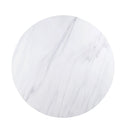 Gerardo - Dining Table - White Marble Top & Weathered Espresso