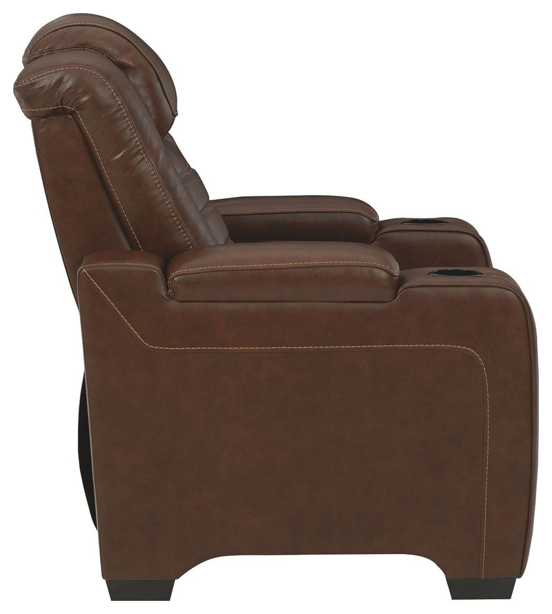 Backtrack - Chocolate - Pwr Recliner/Adj Headrest