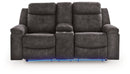 Brysonview - Double Reclining Loveseat With Console - Charcoal