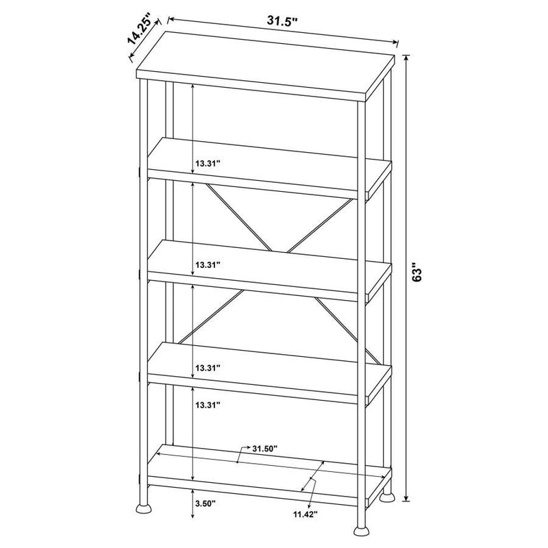 Analiese - 4-Shelf Bookshelf