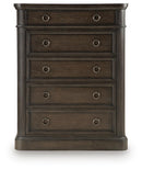 Wickenger - Five Drawer Chest - Dark Brown