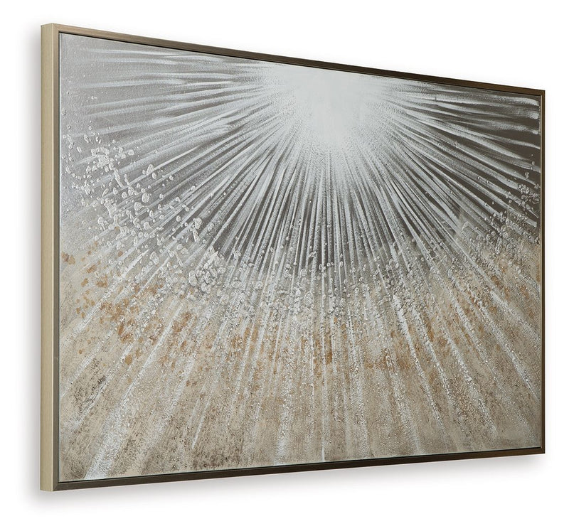 Waldard - Wall Art - Gray / Taupe / White