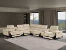 1246 - 8-Piece L-Shaped Modular Power Reclining Sectional With 4 Power Recliners And Power Headrests