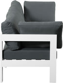 Nizuc - Outdoor Patio 3 Seat Modular Sofa With White Frame
