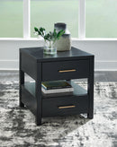 Winbardi - Rectangular End Table - Black