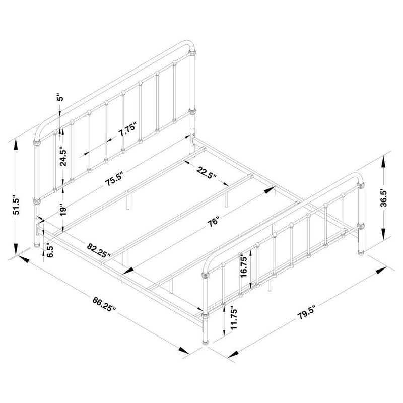 Livingston - Open Frame Metal Bed