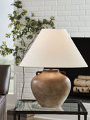 Ferrilby - Poly Table Lamp - Antique Beige