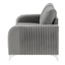 Wenona - Loveseat - Gray Velvet