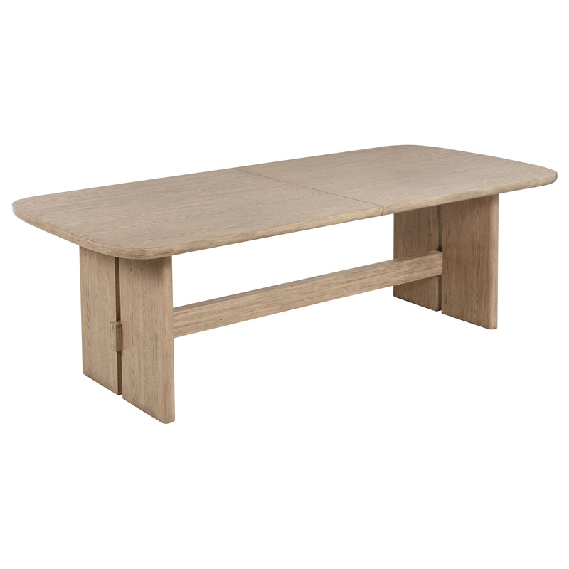 Kailani - 110" Rectangular Wood Dining Table - Beige Oak