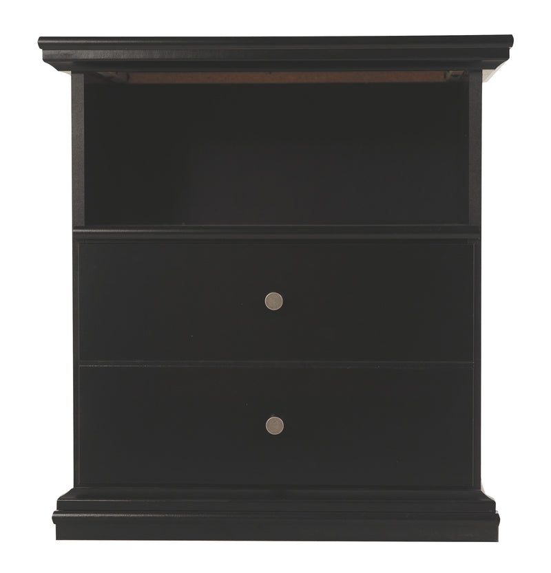 Maribel - Black - One Drawer Night Stand