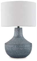 Schylarmont - Metal Table Lamp - Antique Gray / White