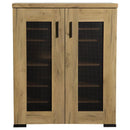Bristol - 6-Shelf Engineered Wood Shoe Cabinet - Golden Oak