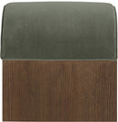 Sable - Velvet Performance Fabric Upholstered Bench