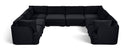 Hammond - Velvet Performance Fabric Upholstered 8 Piece U-Shaped Sectional