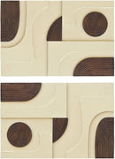 Element - Mango Wood 2 Piece Wall Art