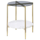 Jonelle - Round Glass Top Table