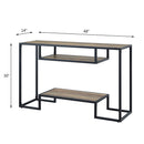 Idella - Sofa Table - Rustic Oak & Black