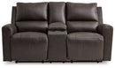 Boxmere - Dbl Power Reclining Loveseat with Console - Storm