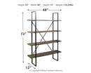 Gilesgrove - Bookcase - Black / Gray