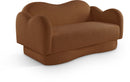 Bloom - Teddy Fabric Loveseat - Saddle
