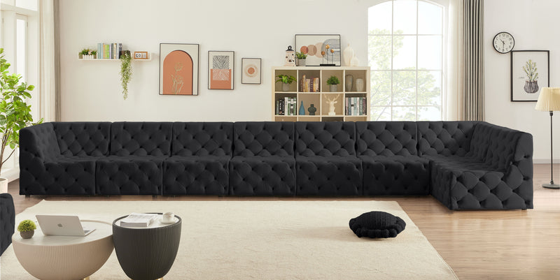 Tuft - Modular Sectional 8 Piece - Black