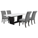 Sherry - Rectangular Marble Top Dining Table Set