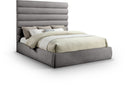 Adam - Chenille Fabric Bed With 70.5" Headboard