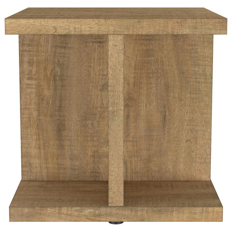 Cortona - Square Engineered Wood End Side Table - Mango