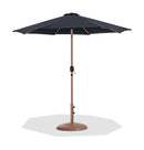 Fiji - Aluminum Patio Umbrella With Round Teak Base