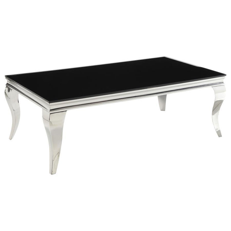 Carone - Glass Top Coffee Table Set