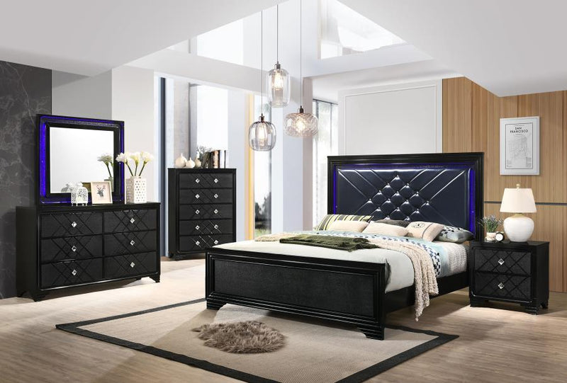 Penelope - 5-Drawer Chest - Black