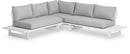 Maldives - Water Resistant Outdoor Patio Sectional With White Frame