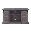 Admon - TV Stand With Fireplace - Gray Oak