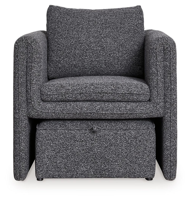 Vreni - Accent Chair - Charcoal / Black