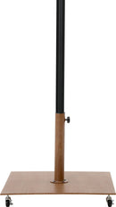 Amalfi - Aluminum Patio Umbrella - Light Brown Base / Black Pole