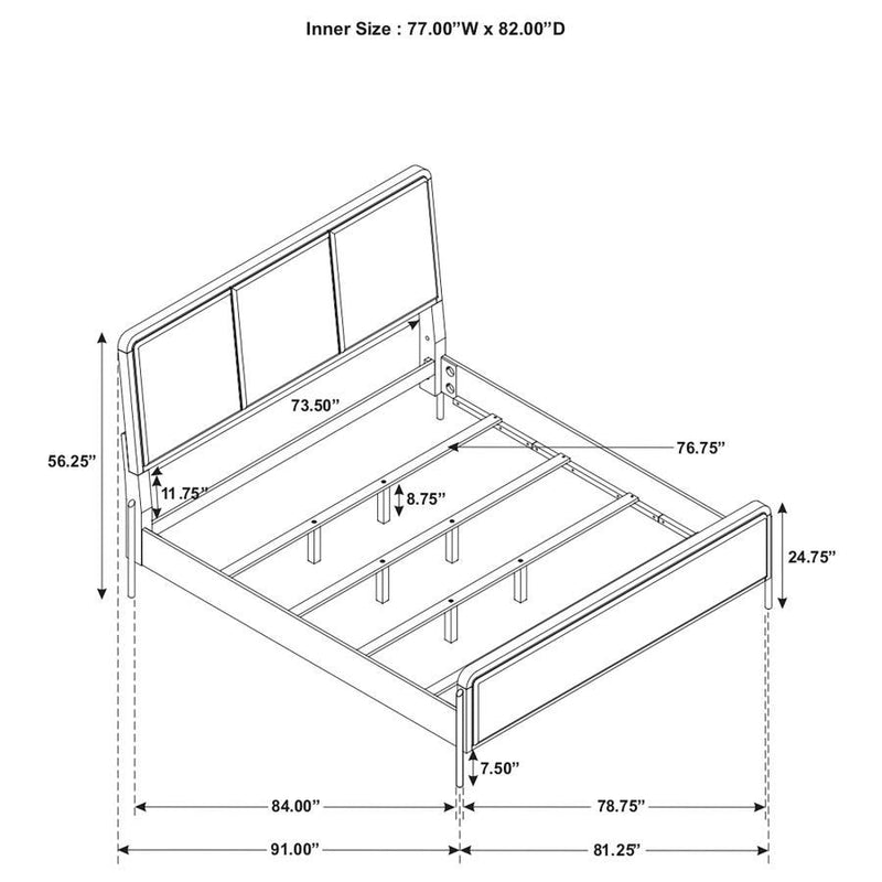 Arini - Upholstered Panel Bed