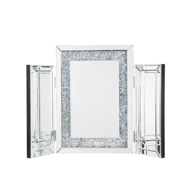 Noralie - Accent Decor - Mirrored & Faux Diamonds - 22"