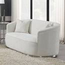 Odette - Loveseat With 2 Pillows - Beige Chenille