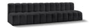 Arc - Faux Leather 4 Seats Modular Sofa