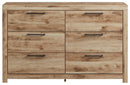 Hyanna - Six Drawer Dresser - Tan Brown