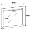 Briana - Dresser Mirror - Black