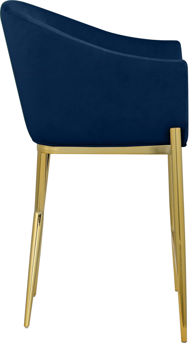 Xavier - Counter Stool with Gold Legs