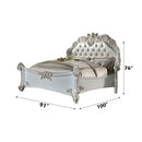 Vendome - Synthetic Leather California King Bed - Antique Pearl