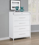Gracemont - 5-Drawer Bedroom Chest Of Drawers - White