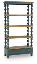 Finnworth - Bookcase - Blue / Brown