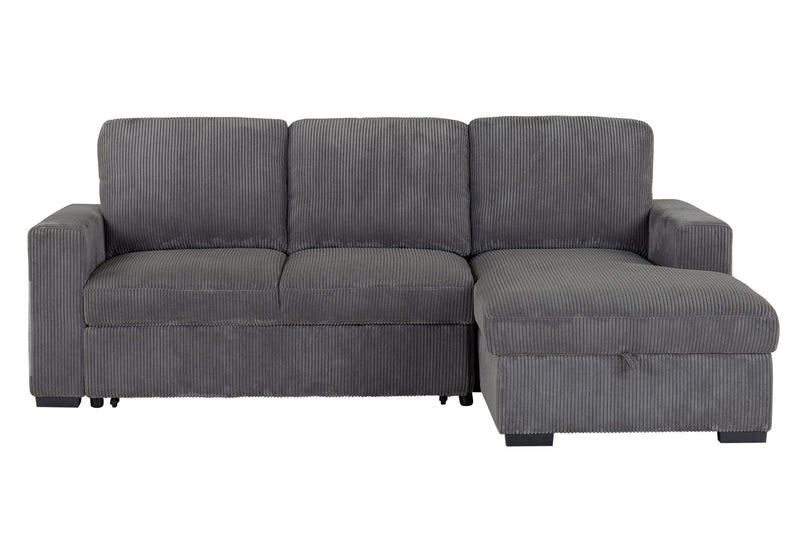 U2660 - L Sectional Without Pullout - Gray