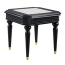 Tayden - End Table With Marble Top - Marble Top & Black