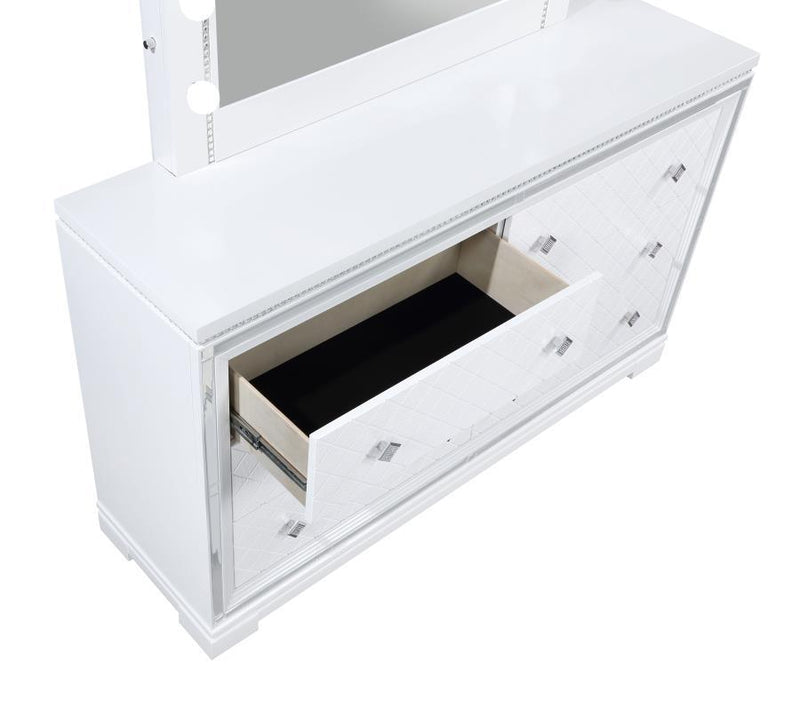 Eleanor - Rectangular 6-drawer Dresser With Mirror