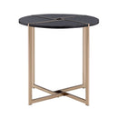 Bromia - End Table - Black & Champagne