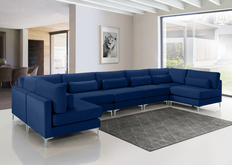 Julia - Modular Sectional 7 Piece - Navy